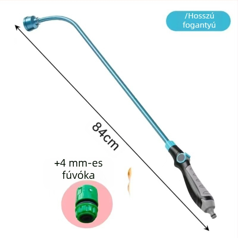 Hosszú nyelű öntözőpisztoly palántákhoz és kerthez, üvegházban és zöldségek öntözéséhez