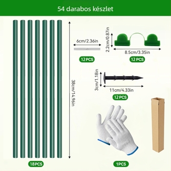DIY íves kerti takaró készlet rostból készült keretekkel — rovar-, madár- és fagydvédelmi növényvédelem