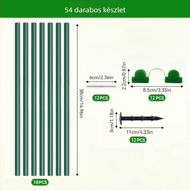 DIY íves kerti takaró készlet rostból készült keretekkel — rovar-, madár- és fagydvédelmi növényvédelem