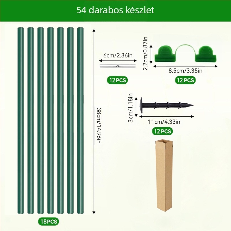 DIY íves kerti takaró készlet rostból készült keretekkel — rovar-, madár- és fagydvédelmi növényvédelem
