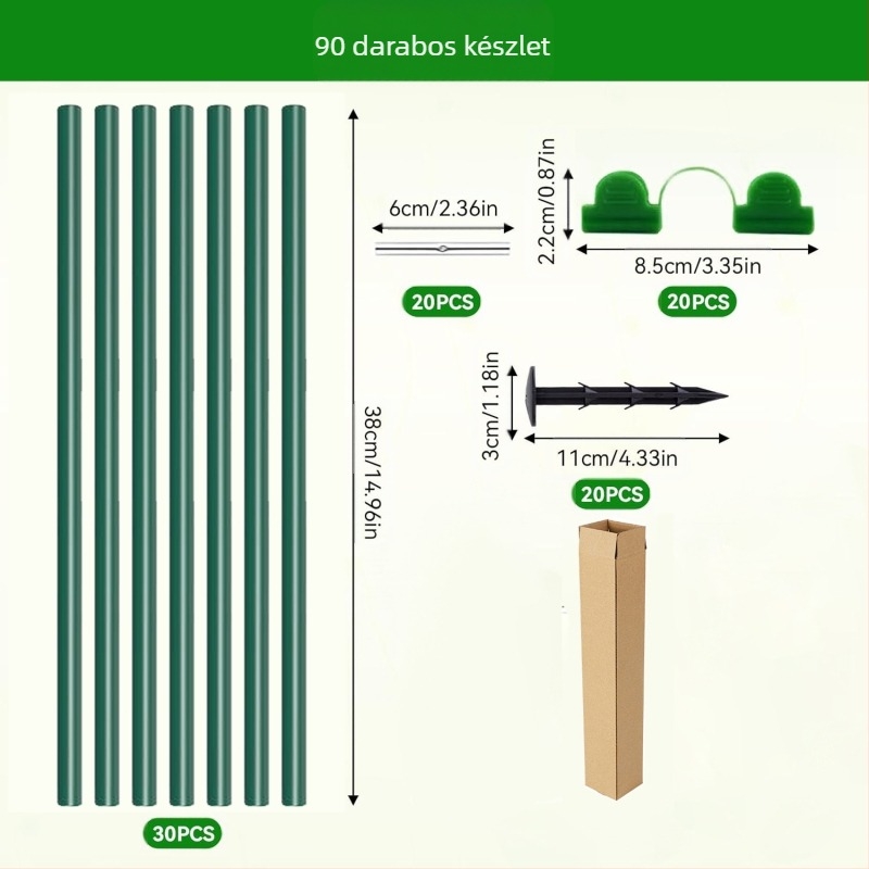 DIY íves kerti takaró készlet rostból készült keretekkel — rovar-, madár- és fagydvédelmi növényvédelem