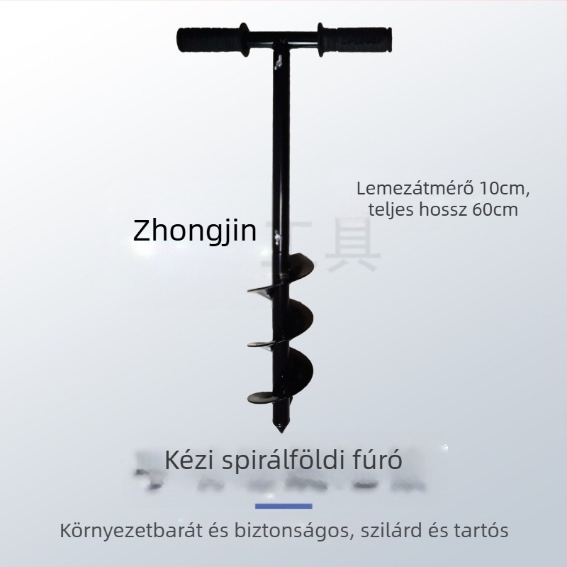 Flight Instantly Kézi kertészeti eszköz palántázáshoz, talaj lazításához és gödör ásásához spirálos fúróval