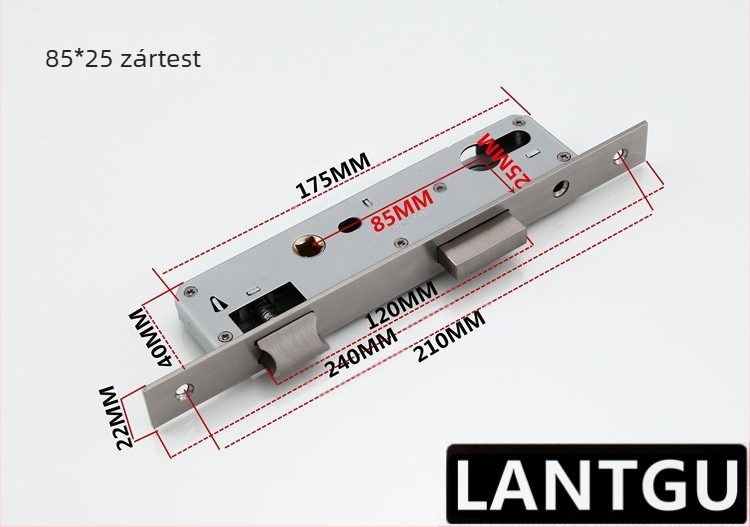 Egypontos zártest forgóajtókhoz, alumínium/fa, cink ötvözet, ball lock, modell Other
