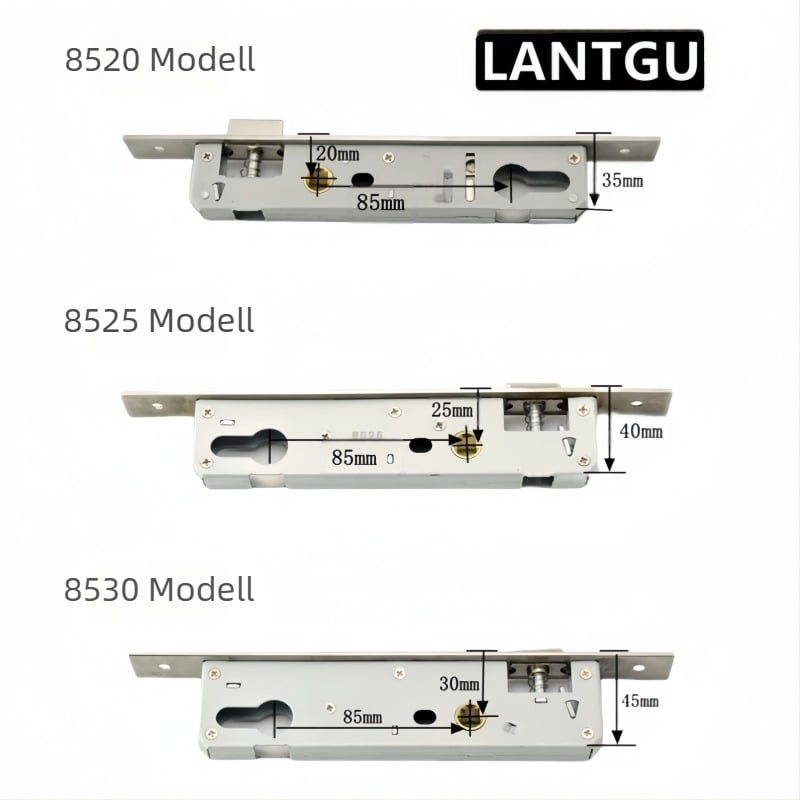 Egypontos zártest forgóajtókhoz, alumínium/fa, cink ötvözet, ball lock, modell Other