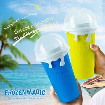 Smoothie- és shake-korsó, szabadidő-stílus, PP műanyag, Rui Clan márka, könnyen tisztítható