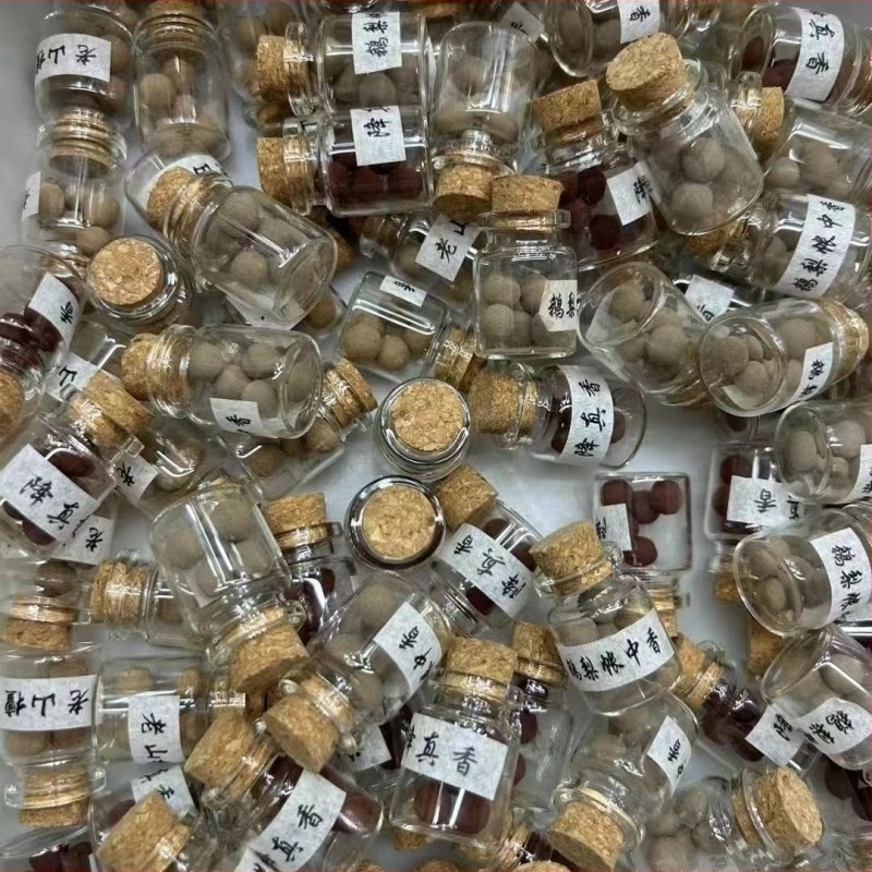 Etno-stílusú nyaklánc keresztlánccal, kézzel készített, medál kevert anyagból