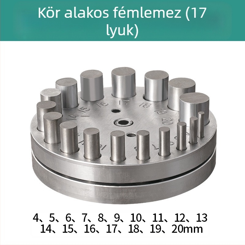 Körkörös lyukasztó eszköz fémmegmunkáláshoz – Keute márka – arany, ezüst és réz