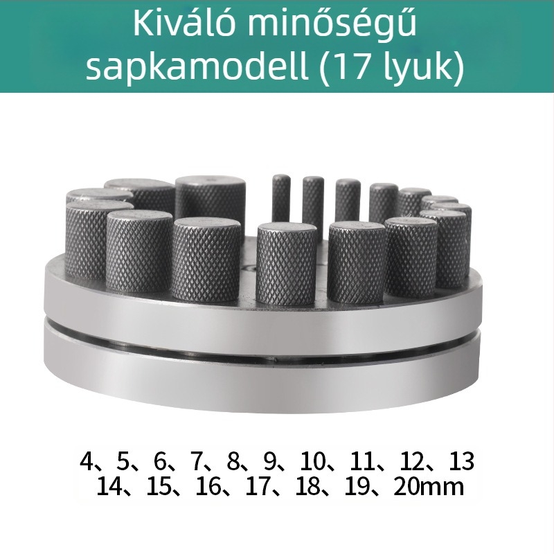 Körkörös lyukasztó eszköz fémmegmunkáláshoz – Keute márka – arany, ezüst és réz