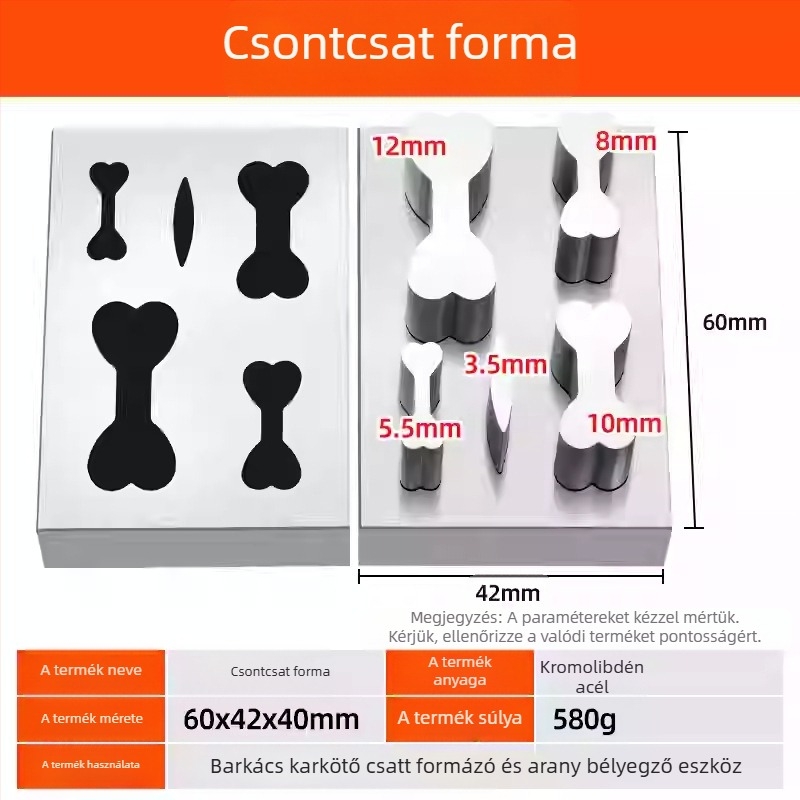 Körkörös lyukasztó eszköz fémmegmunkáláshoz – Keute márka – arany, ezüst és réz