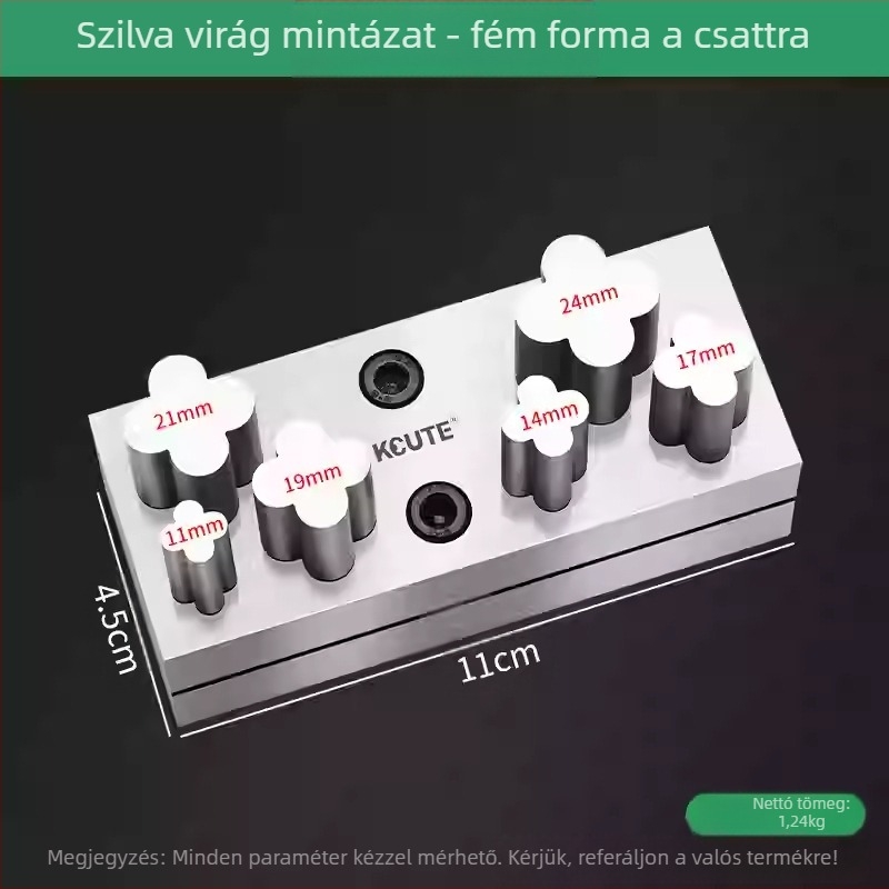 Körkörös lyukasztó eszköz fémmegmunkáláshoz – Keute márka – arany, ezüst és réz