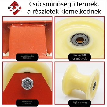 Kézi magassági görgős rendszer kettős kötél visszahúzóval és védő görgővel – fal sarokhoz szerelhető – Runfa Power Technology