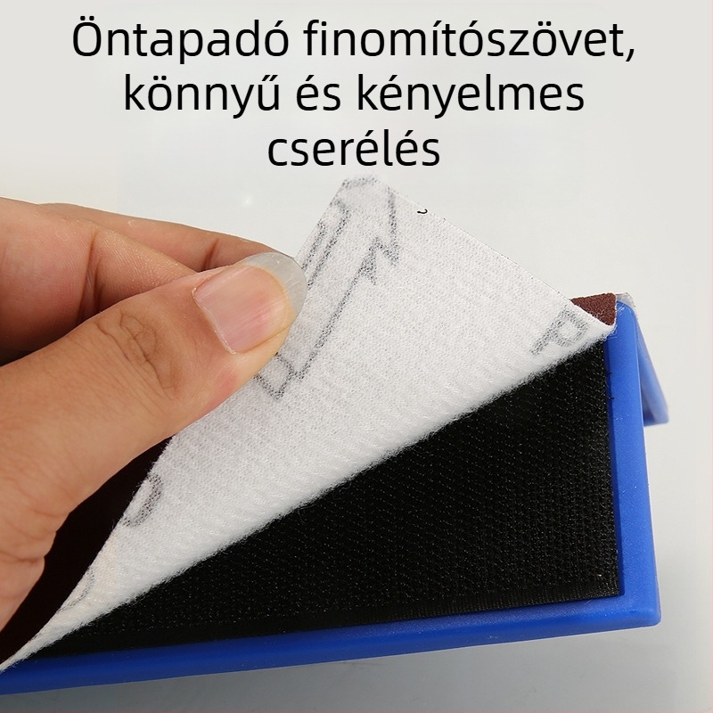 Teleszkópos glettelő tartó alumíniumötvözetből, Velcro alapú, száraz csiszoláshoz falakhoz