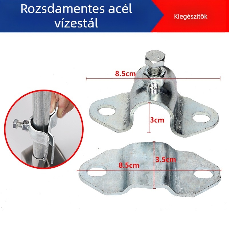 Vastagított kör alakú rozsdamentes acél itatótál disznók és anyák számára