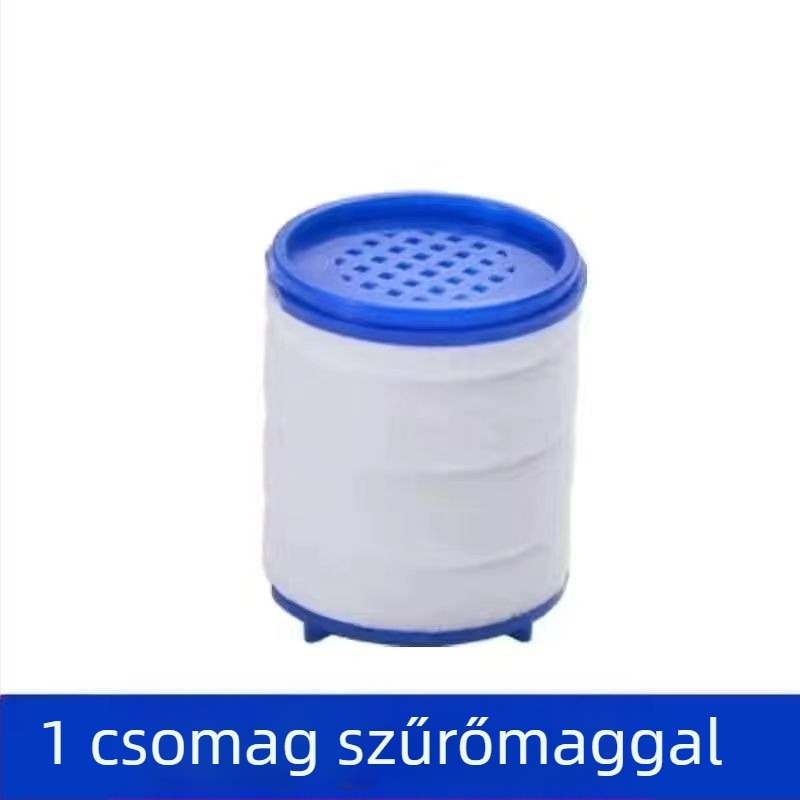 Háztartási csaphoz tervezett háromsebességes univerzális csatlakozású szűrő, anti-szórás. Anyag: ABS; Modell: 22/24 mm; Felületkezelés: elektroplatolás; Szerelés: forgatható menet; Működési hőmérséklet: 0–80°C; Névleges nyomás: 1 bar.