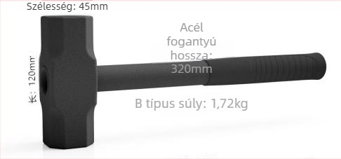 Fát hasító kempingezéshez: nagy széntartalmú acélból, erős és strapabíró, márka The Fire of Bigger, biztonság és hatékonyság