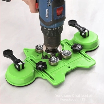 Csempék és üveg lyukpozicionáló vákuumos tartóval — univerzális fúróeszköz, kiváló pontosság