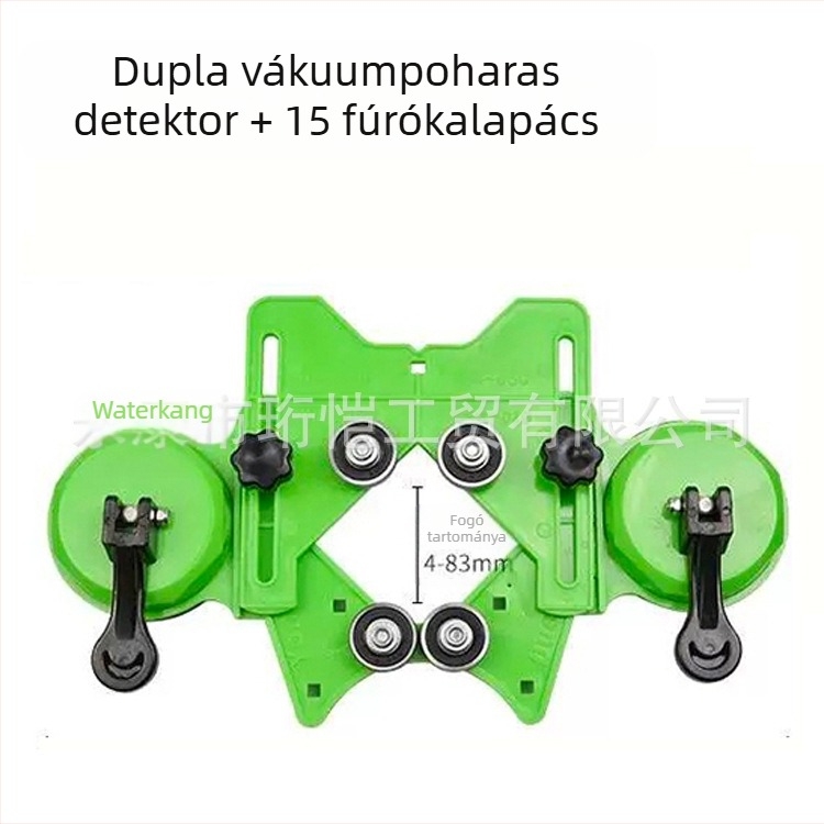 Csempék és üveg lyukpozicionáló vákuumos tartóval — univerzális fúróeszköz, kiváló pontosság