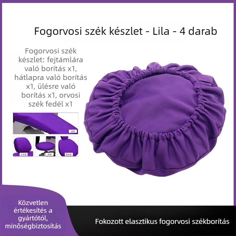Fogorvosi székhez huzat — vastagított selymes vászon, 4 darab párnahuzat