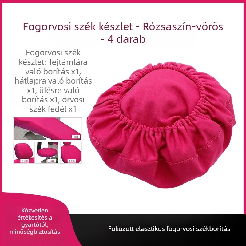 Fogorvosi székhez huzat — vastagított selymes vászon, 4 darab párnahuzat