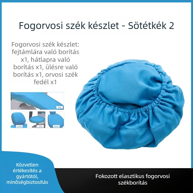 Fogorvosi székhez huzat — vastagított selymes vászon, 4 darab párnahuzat
