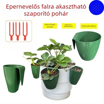 Szamóca tenyésztő pohár – műanyag, eper szaporítására és kúszó szárakhoz