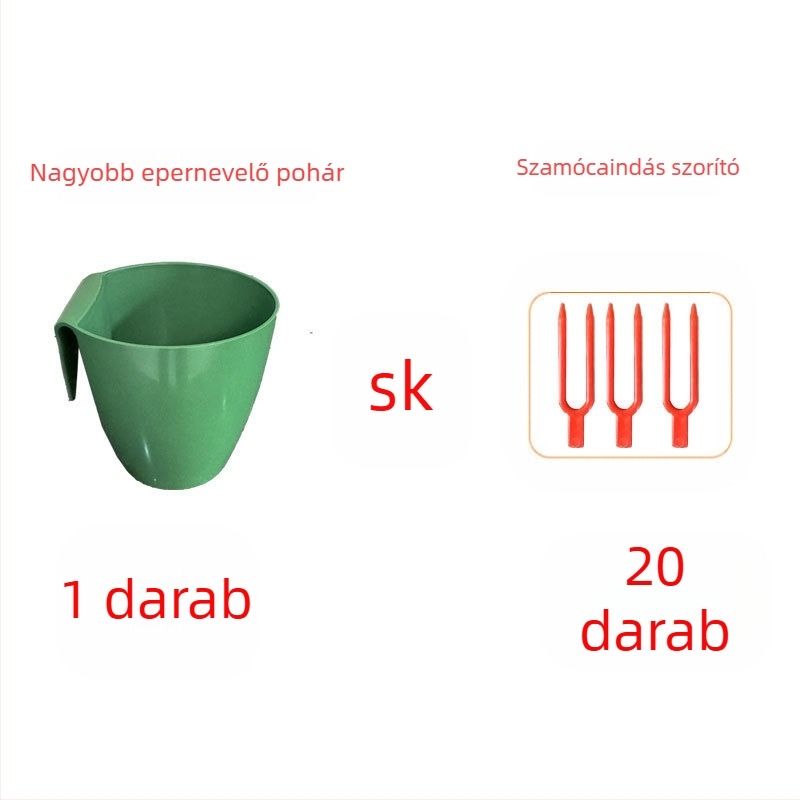 Szamóca tenyésztő pohár – műanyag, eper szaporítására és kúszó szárakhoz