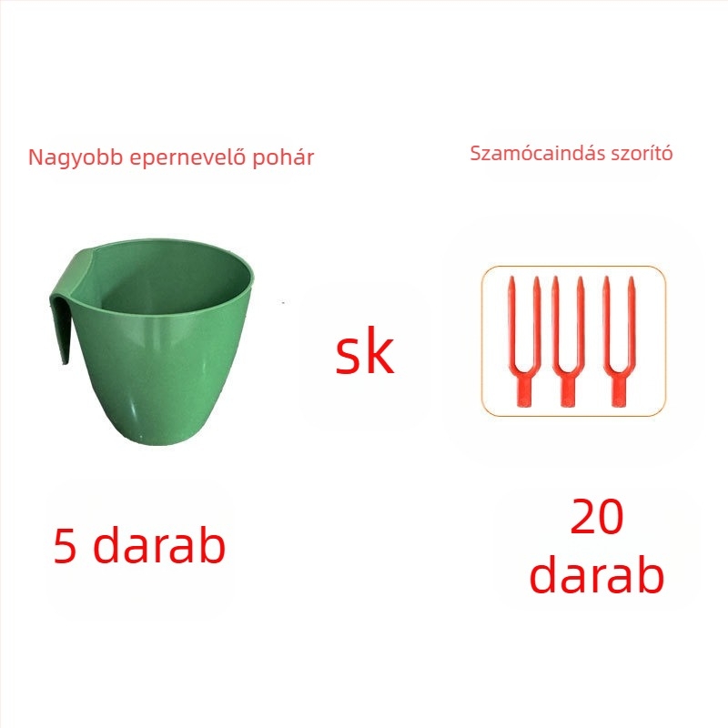 Szamóca tenyésztő pohár – műanyag, eper szaporítására és kúszó szárakhoz