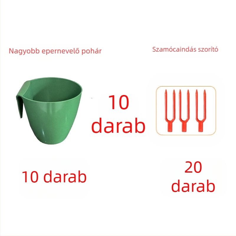 Szamóca tenyésztő pohár – műanyag, eper szaporítására és kúszó szárakhoz