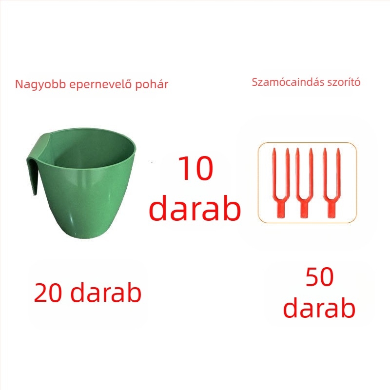 Szamóca tenyésztő pohár – műanyag, eper szaporítására és kúszó szárakhoz