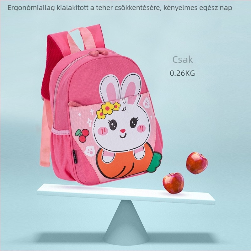 Uniszex óvodai hátizsák Oxford anyagból, légáteresztő, vízálló és ultrakönnyű, aranyos állatmintás