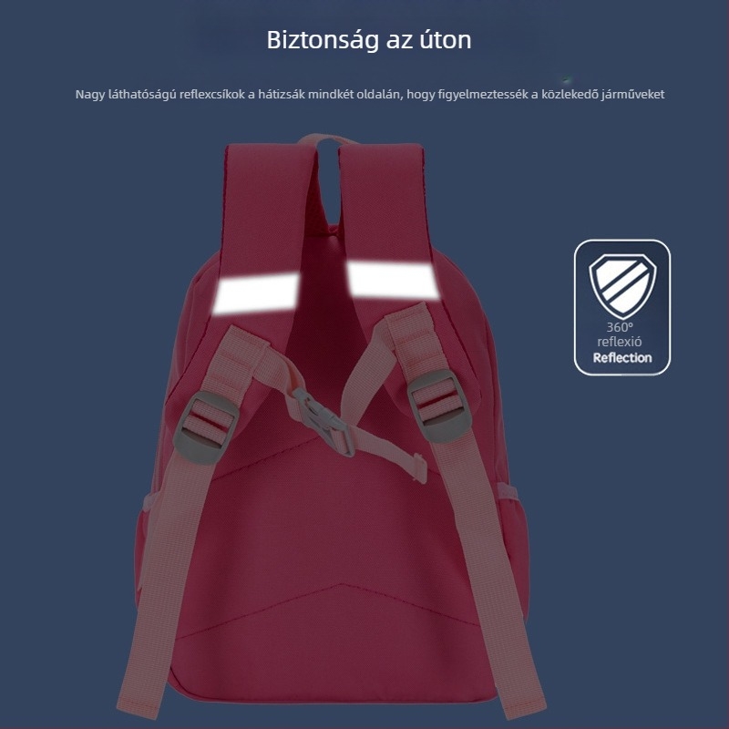 Uniszex óvodai hátizsák Oxford anyagból, légáteresztő, vízálló és ultrakönnyű, aranyos állatmintás