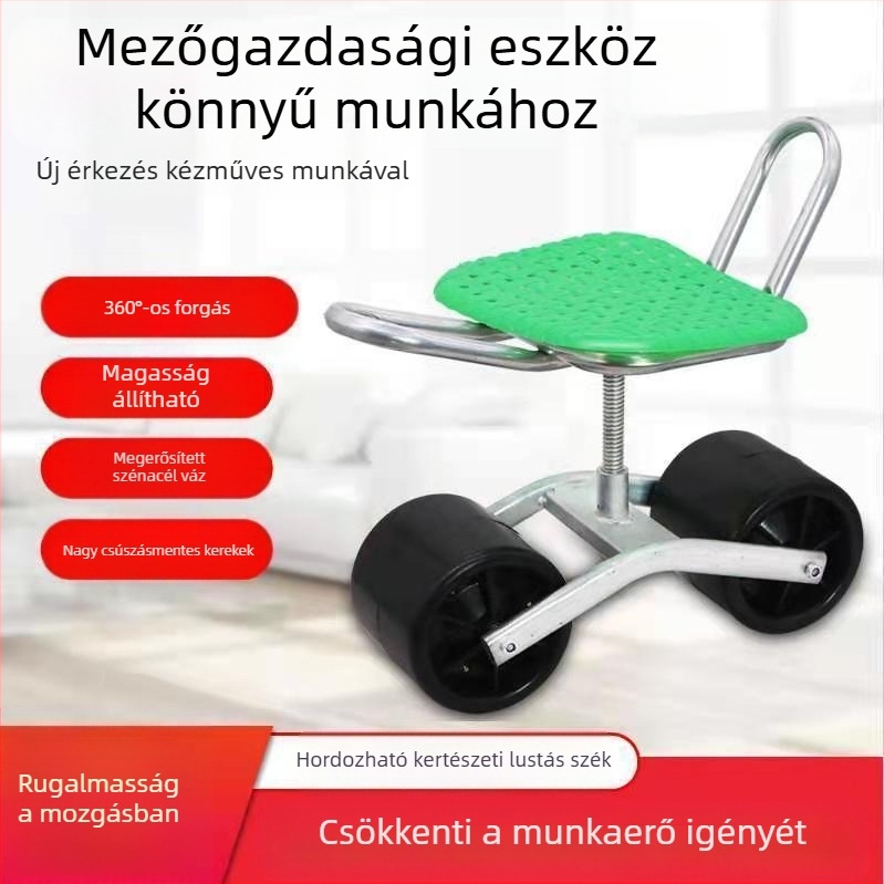 Kazutomo Mezőgazdasági mobil szék-kocsi – mezőgazdasági és otthoni használatra (Modell: Default)