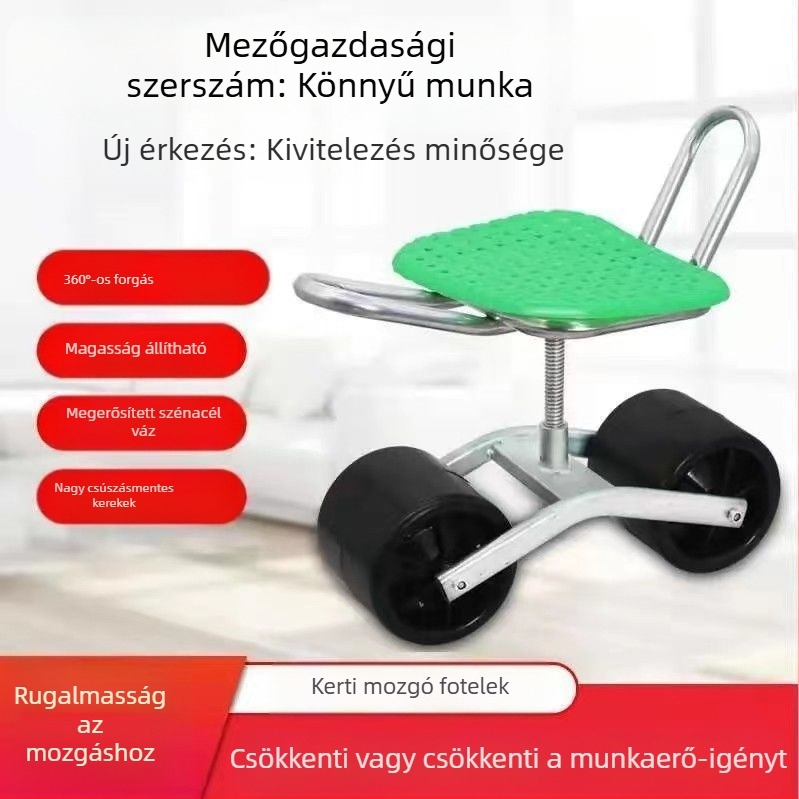 Kazutomo Mezőgazdasági mobil szék-kocsi – mezőgazdasági és otthoni használatra (Modell: Default)