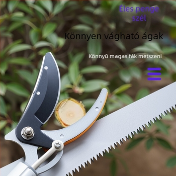 Teleszkópos gyümölcs szedőolló, hosszú elérési távolsággal magas ágakhoz