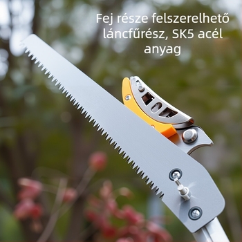 Teleszkópos gyümölcs szedőolló, hosszú elérési távolsággal magas ágakhoz