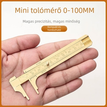 Digitális tolómérő ékszerekhez – Magas precizitású, tiszta réz, LCD kijelző, a kis ékszerek és mini tárgyak méréséhez