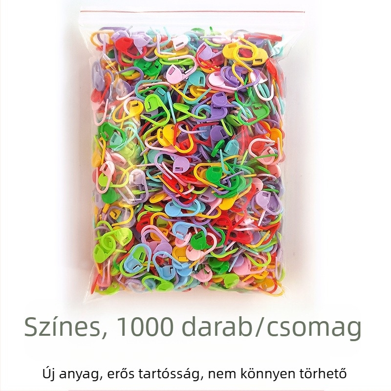 Műanyag horgoláshoz számoló kapcsok — Wen Yuexin, 80 csomag (8 000 db), kb. 205 g/csomag, modern stílus