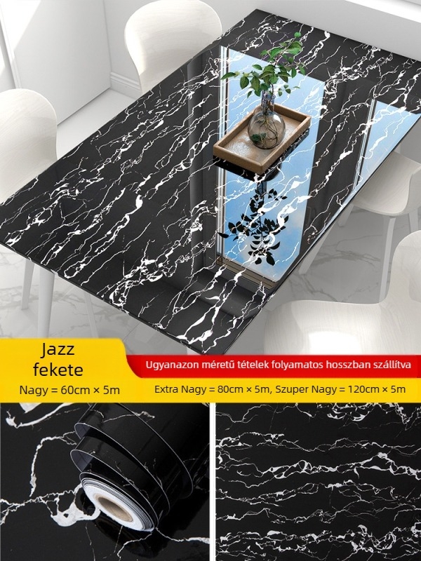 Márványmintás falmatrica, PVC anyag, vízálló és olajálló, egyszerű, modern stílus, nappaliba való