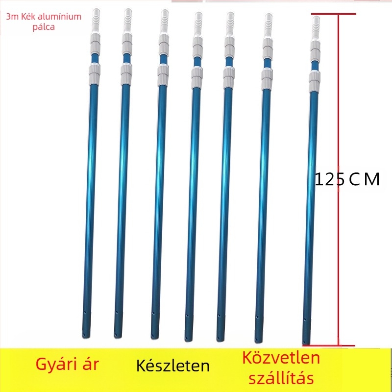 Medencés levélgyűjtő háló alumínium kerettel és sűrű hálóval, mély- és sekélyvízre