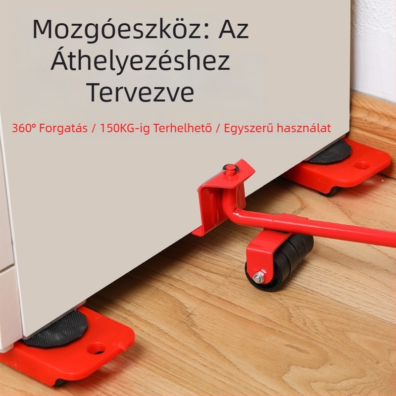 Bútorok költöztetésére szolgáló eszközök készlete, 5 részes, hordozható, otthoni használatra