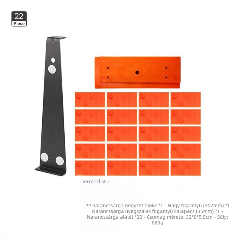 Fa padló szerszámkészlet – szénacél, 45 darab, 1,65 kg, 35/40 mm, Háztartási használat