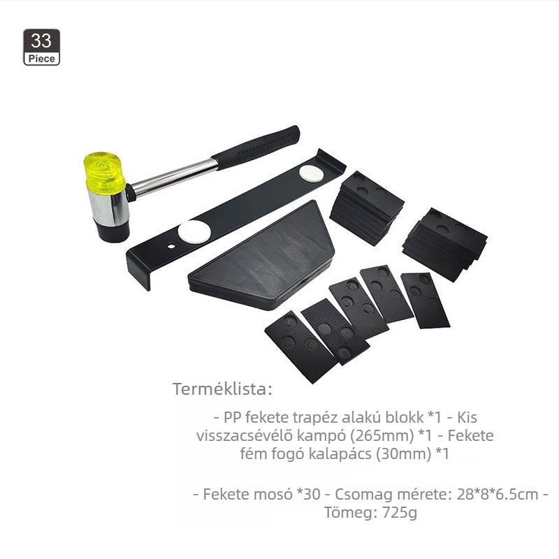 Fa padló szerszámkészlet – szénacél, 45 darab, 1,65 kg, 35/40 mm, Háztartási használat