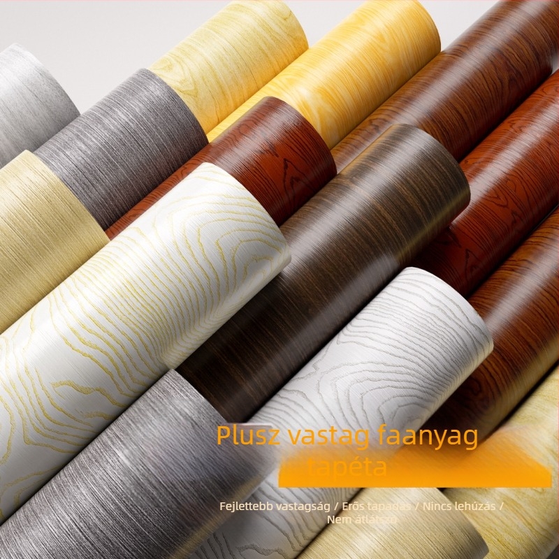 Fa textújú öntapadós falmatrica, vízálló, nappali és hálószoba számára, modern minimalista stílus, PVC anyag