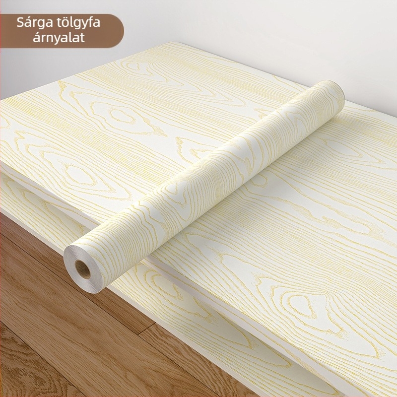 Fa textújú öntapadós falmatrica, vízálló, nappali és hálószoba számára, modern minimalista stílus, PVC anyag