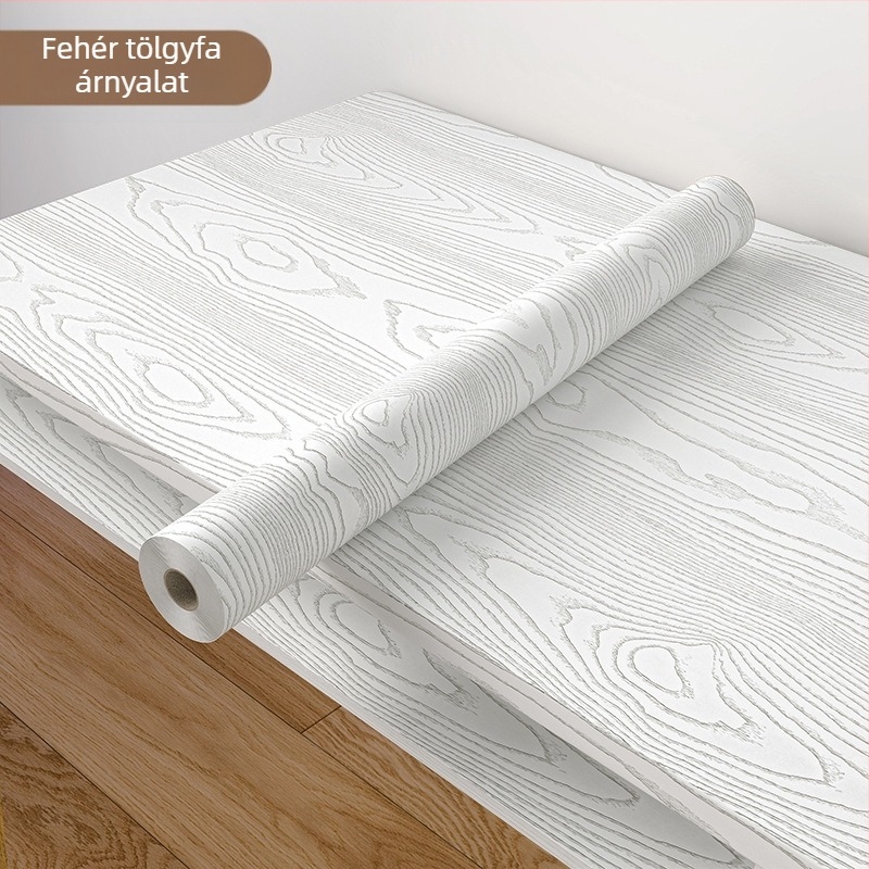 Fa textújú öntapadós falmatrica, vízálló, nappali és hálószoba számára, modern minimalista stílus, PVC anyag