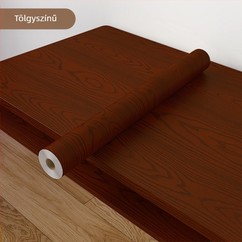 Fa textújú öntapadós falmatrica, vízálló, nappali és hálószoba számára, modern minimalista stílus, PVC anyag