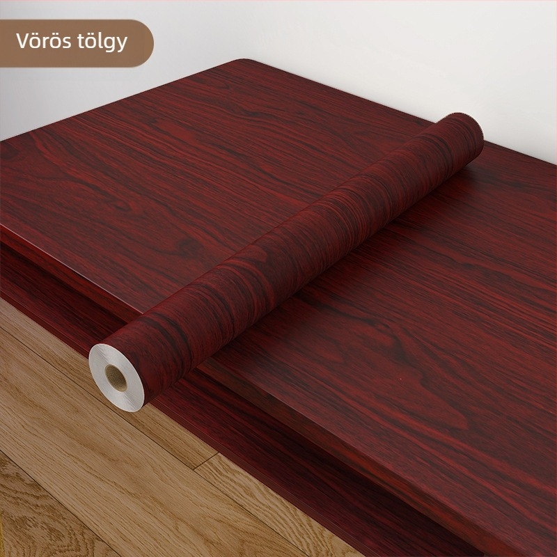 Fa textújú öntapadós falmatrica, vízálló, nappali és hálószoba számára, modern minimalista stílus, PVC anyag