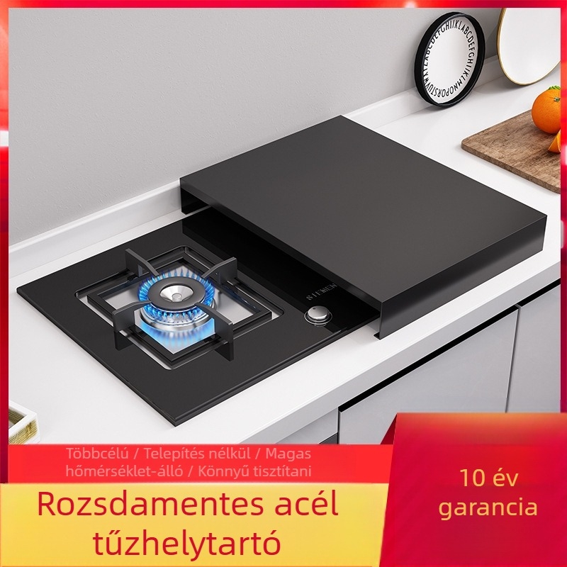 Meiyijia Gáztűzhelyfedél és kiemelt indukciós főzőállvány – szénacélból, telepítés nélkül, modern dizájn