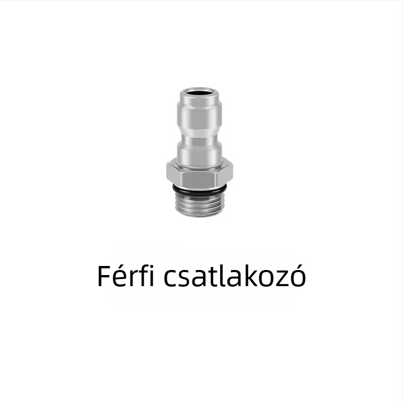 Independent rozsdamentes acélból készült magasnyomású csőtisztító fúvóka 1/4 inch csatlakozóval és 3/8 inch gyorscsatlakozóval