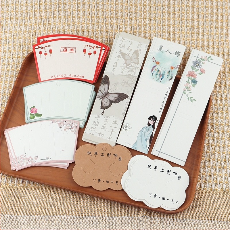 DIY ékszerkiegészítők papírral készült csomagoló kártyák nyomtatott dizájnnal, Kazhi modell, 2025 nyár